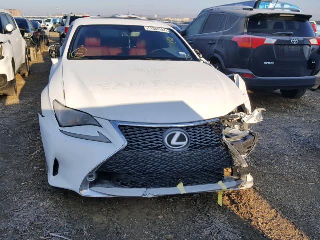 JTHHE5BC6F5003603 - 2015 LEXUS RC 350 WHITE photo 9