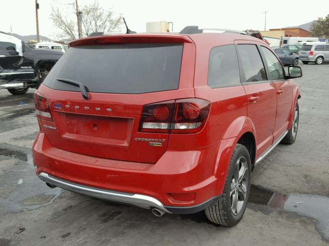 3C4PDCGG4HT530476 - 2017 DODGE JOURNEY CR RED photo 4