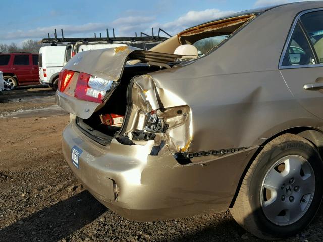 1HGCM56465A170424 - 2005 HONDA ACCORD LX GOLD photo 9