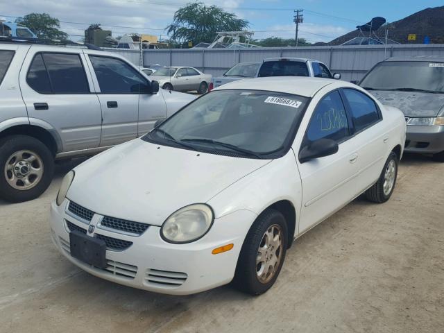 1B3ES56C34D536620 - 2004 DODGE NEON SXT WHITE photo 2