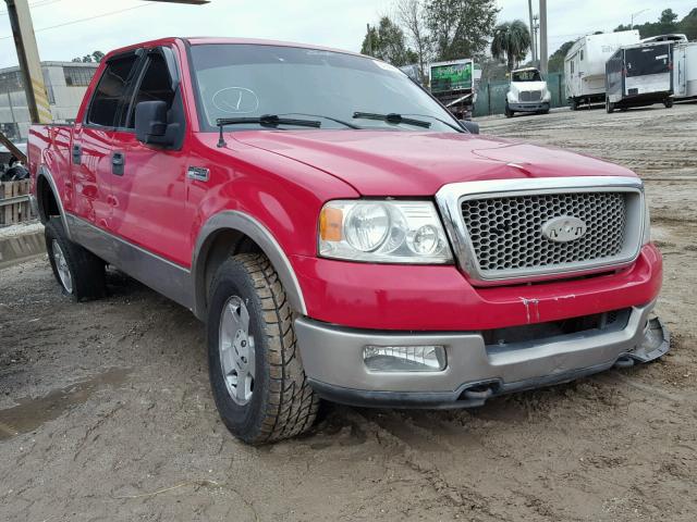 1FTPW14504KC36540 - 2004 FORD F150 SUPER RED photo 1