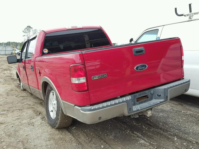 1FTPW14504KC36540 - 2004 FORD F150 SUPER RED photo 3