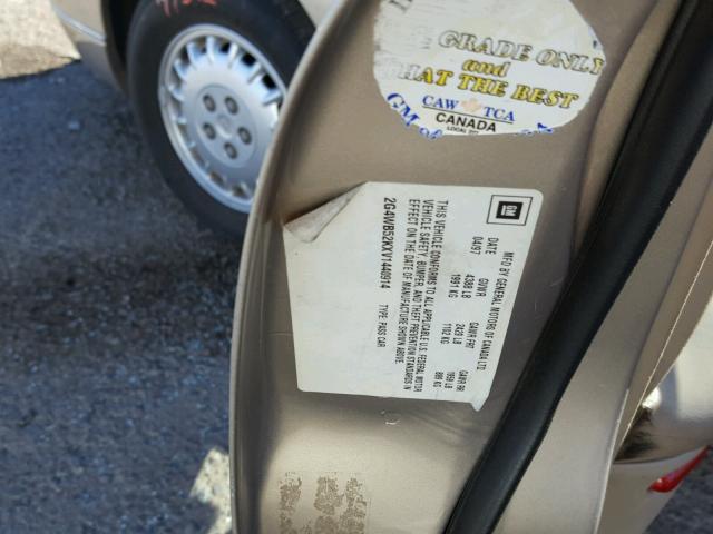 2G4WB52KXV1440914 - 1997 BUICK REGAL LS 棕色 照片 10
