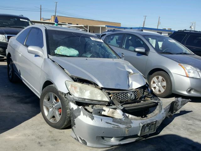 1HGEM22944L013146 - 2004 HONDA CIVIC EX SILVER photo 1