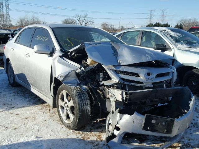 2T1BU4EE3CC764850 - 2012 TOYOTA COROLLA BA SILVER photo 1