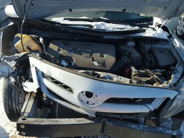 2T1BU4EE3CC764850 - 2012 TOYOTA COROLLA BA SILVER photo 7