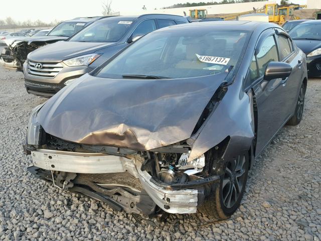 19XFB2F86EE227379 - 2014 HONDA CIVIC EX ვერცხლისფერი ფოტო 2