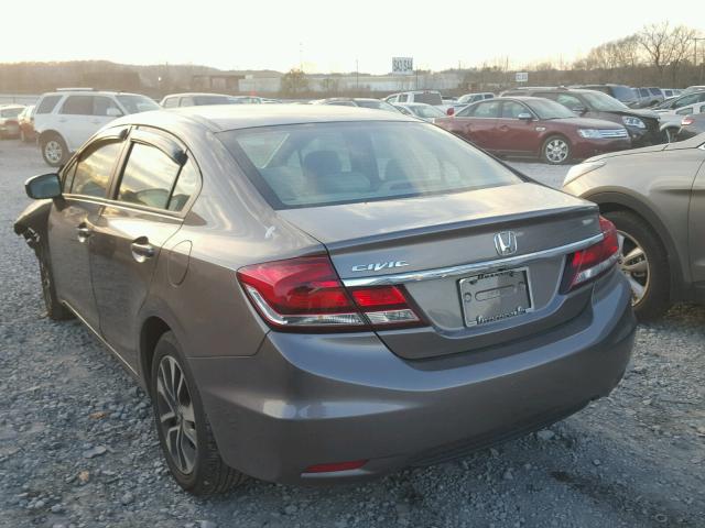 19XFB2F86EE227379 - 2014 HONDA CIVIC EX ვერცხლისფერი ფოტო 3