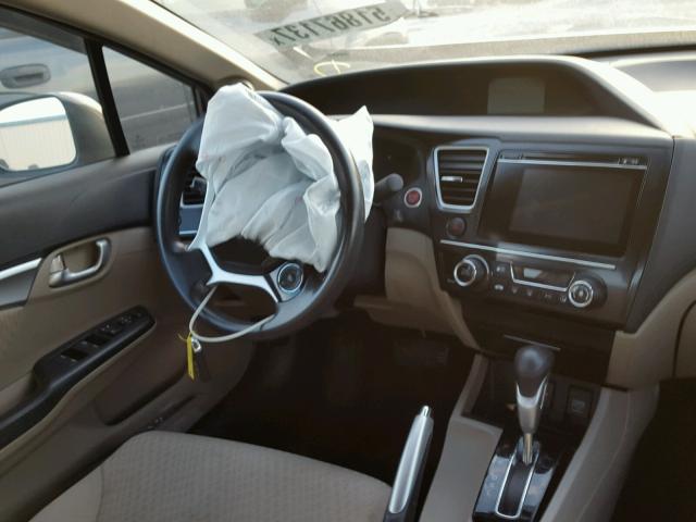 19XFB2F86EE227379 - 2014 HONDA CIVIC EX ვერცხლისფერი ფოტო 9