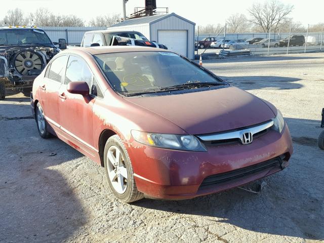1HGFA16857L083591 - 2007 HONDA CIVIC EX მუქწითელი ფოტო 1