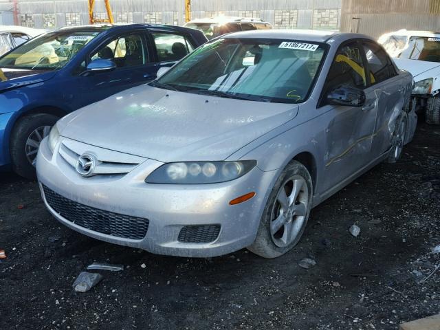 1YVHP80CX75M33940 - 2007 MAZDA 6 I SILVER photo 2