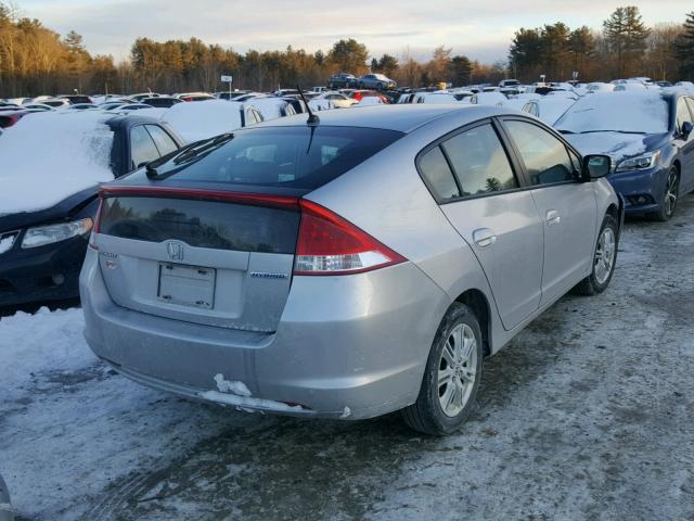 JHMZE2H72AS042387 - 2010 HONDA INSIGHT EX GRAY photo 4