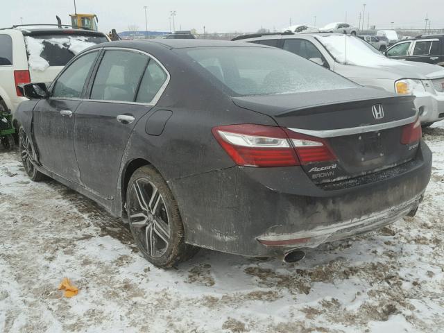 1HGCR2F56GA236224 - 2016 HONDA ACCORD SPO BROWN photo 3