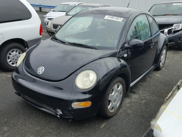 3VWCT21C31M415060 - 2001 VOLKSWAGEN NEW BEETLE 黑色 照片 2