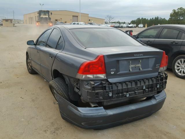 YV1RH59H942333582 - 2004 VOLVO S60 2.5T GRAY photo 3