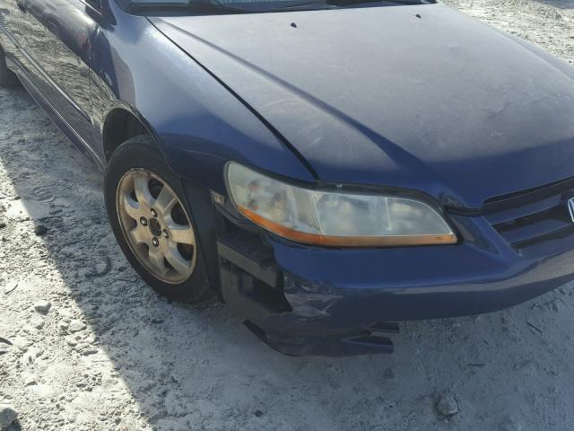 1HGCG66812A046346 - 2002 HONDA ACCORD EX BLUE photo 9