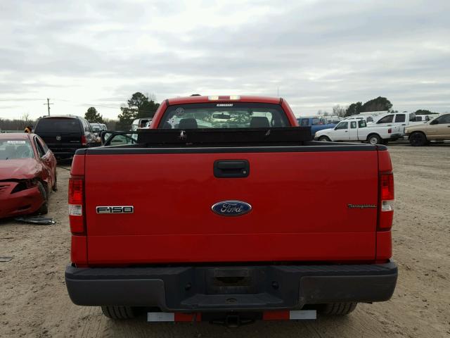 1FTRF12268KE93340 - 2008 FORD F150 RED photo 6