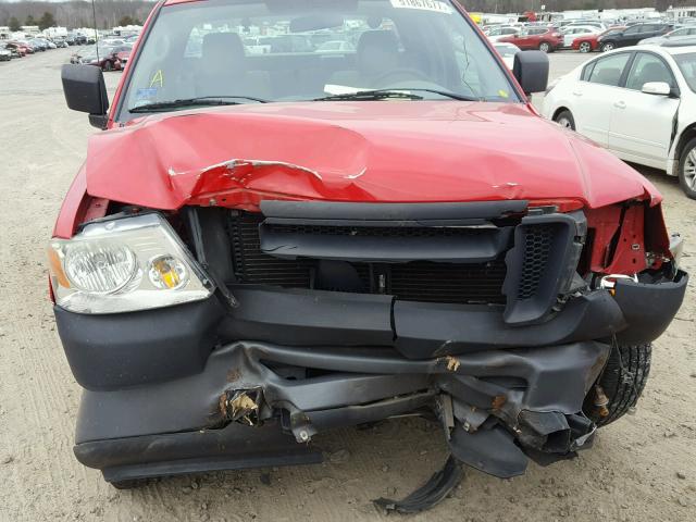 1FTRF12268KE93340 - 2008 FORD F150 RED photo 7