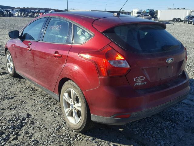 1FADP3K26DL187008 - 2013 FORD FOCUS SE MAROON photo 3