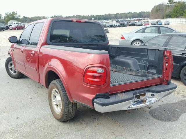 1FTRW07692KB90582 - 2002 FORD F150 SUPER MAROON photo 3