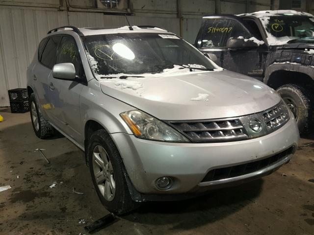 JN8AZ08W97W610798 - 2007 NISSAN MURANO SL SILVER photo 1