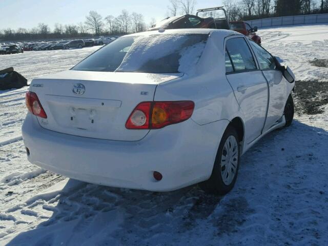 1NXBU4EE2AZ342564 - 2010 TOYOTA COROLLA BA WHITE photo 4