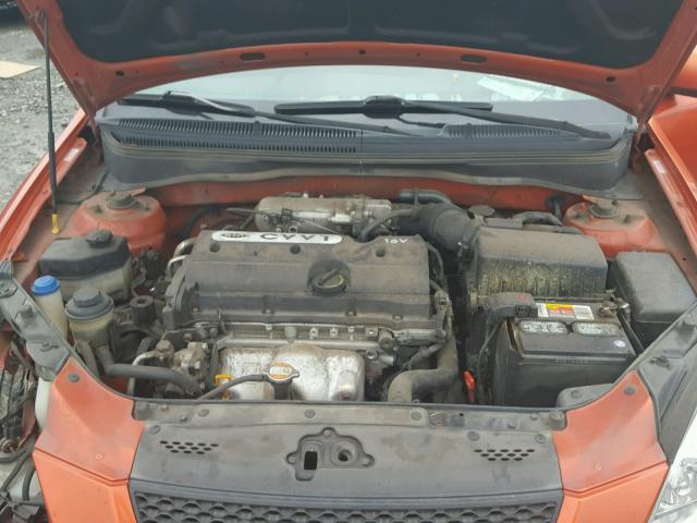 KNADE123086412800 - 2008 KIA RIO BASE ORANGE photo 7