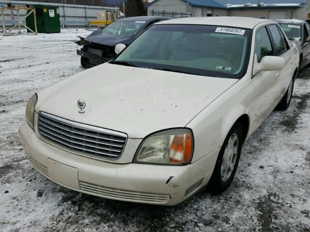 1G6KD54Y32U227241 - 2002 CADILLAC DEVILLE CREAM photo 2