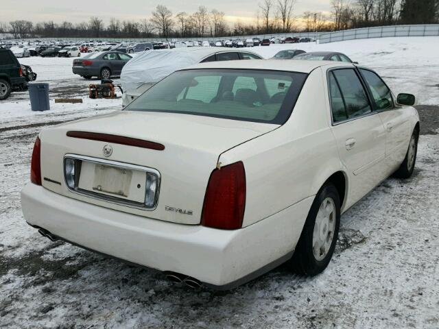 1G6KD54Y32U227241 - 2002 CADILLAC DEVILLE CREAM photo 4