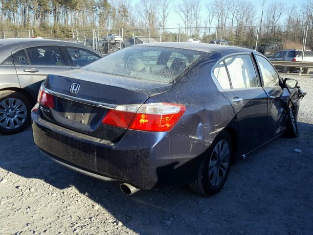 1HGCR2F31FA210319 - 2015 HONDA ACCORD LX BLUE photo 4