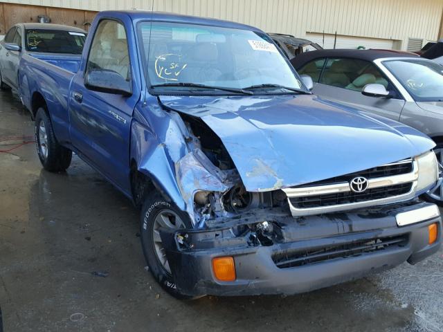 5TENL42N0YZ689255 - 2000 TOYOTA TACOMA BLUE photo 1