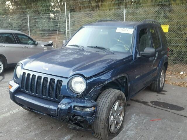 1J4GK58K93W515103 - 2003 JEEP LIBERTY LI BLUE photo 2