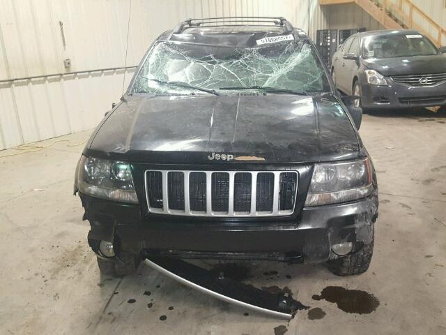 1J4GW48N04C379696 - 2004 JEEP GRAND CHER BLACK photo 9