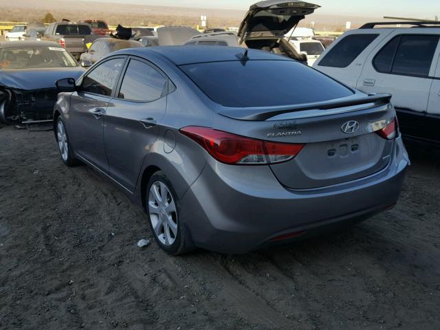 KMHDH4AE0CU476687 - 2012 HYUNDAI ELANTRA GL GRAY photo 3