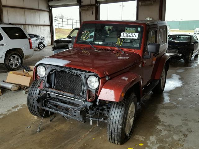 1J4AA5D13AL182823 - 2010 JEEP WRANGLER S BURGUNDY photo 2