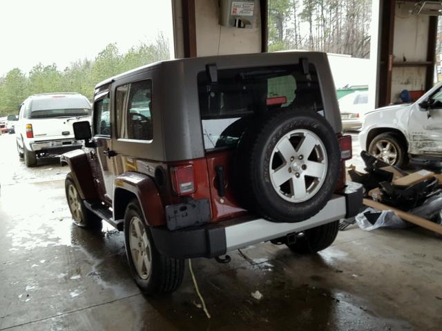 1J4AA5D13AL182823 - 2010 JEEP WRANGLER S BURGUNDY photo 3