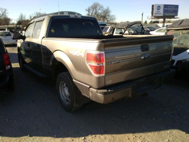 1FTVW1EF7EKD83647 - 2014 FORD F150 SUPER GRAY photo 3