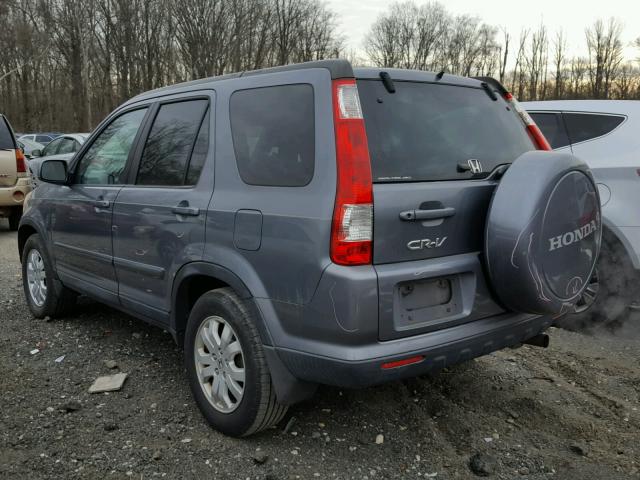 SHSRD78926U442868 - 2006 HONDA CR-V SE BLUE photo 3