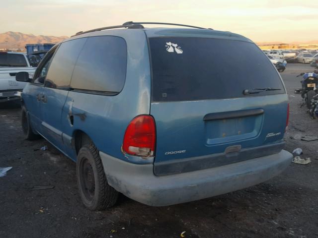 2B4GP4433WR717896 - 1999 DODGE CARAVAN BLUE photo 3