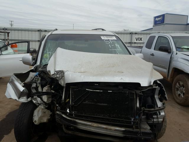 5FNYF28537B046642 - 2007 HONDA PILOT EXL SILVER photo 7