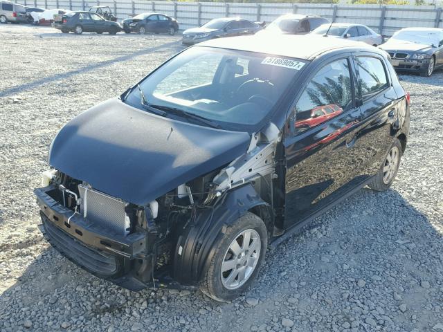 ML32A4HJ8FH004868 - 2015 MITSUBISHI MIRAGE ES BLACK photo 2