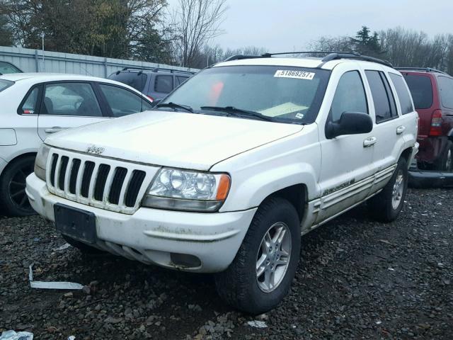 1J4GW58N3YC328673 - 2000 JEEP GRAND CHER WHITE photo 2