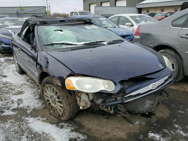 1C3EL55R44N224676 - 2004 CHRYSLER SEBRING LX BLUE photo 1