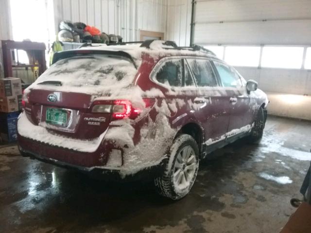 4S4BSACC9F3233313 - 2015 SUBARU OUTBACK 2. RED photo 4