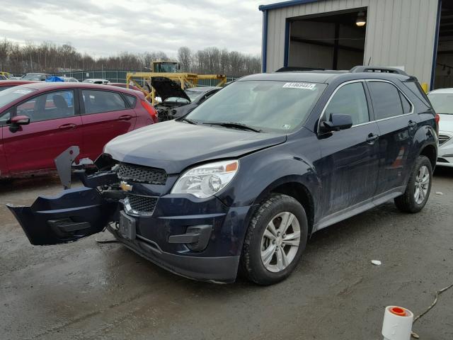 2GNFLFEK1F6203551 - 2015 CHEVROLET EQUINOX LT BLUE photo 2