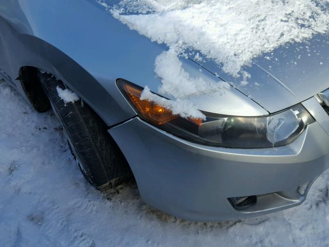 JH4CU26649C016706 - 2009 ACURA TSX SILVER photo 9