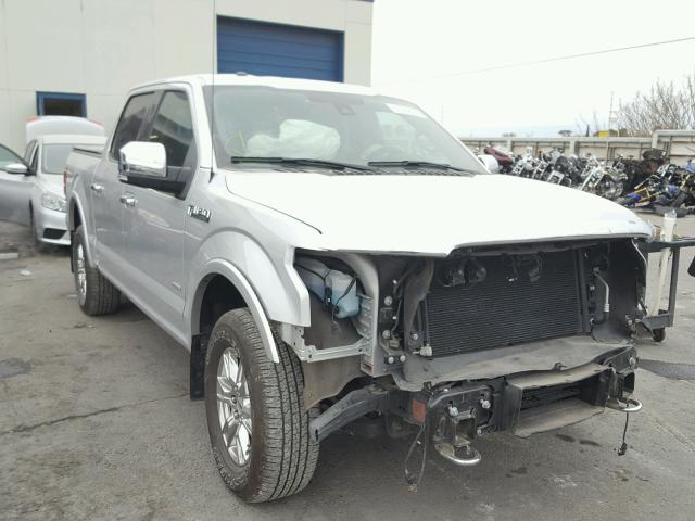 1FTEW1EG1FFC14906 - 2015 FORD F150 SUPER SILVER photo 1