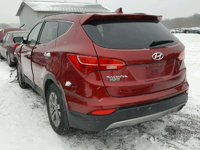 5XYZU3LB3DG043354 - 2013 HYUNDAI SANTA FE S BURGUNDY photo 3