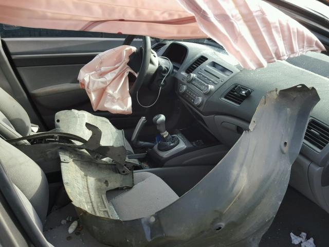 1HGFA15877L082637 - 2007 HONDA CIVIC EX GRAY photo 5