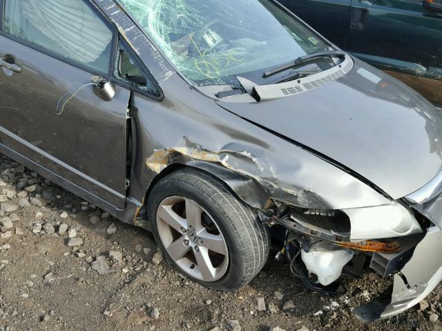 1HGFA15877L082637 - 2007 HONDA CIVIC EX GRAY photo 9